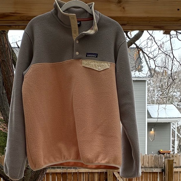 Patagonia Synchilla Snap-T Recycled Fleece Pullover medium pink rosewater gray - Picture 16 of 16